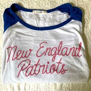 Junk Food New England Patriots Stitched Baseball Long Sleeve - Size XL